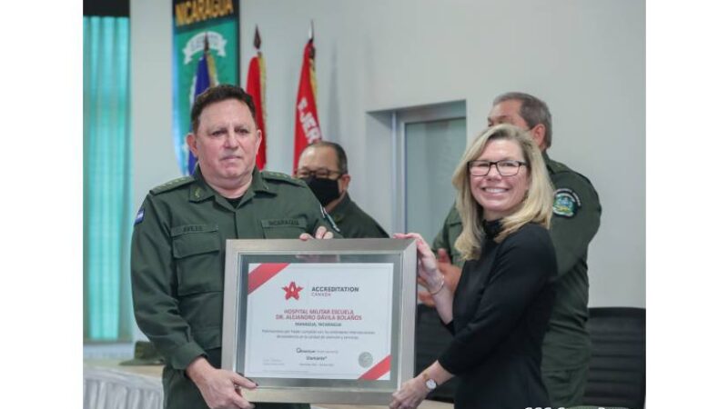 Hospital Militar recibe Certificación de Acreditación Canadá nivel Diamante