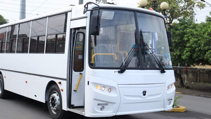 150 unidades de autobuses llegan a Managua desde la Federación de Rusia