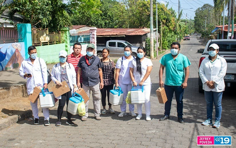 Pobladores de Ticuantepe se inmunizan contra la Covid-19