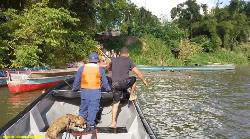 Fuerza Naval realizó búsqueda y rescate de cuerpo sin vida de menor de 14 años en el río Mico