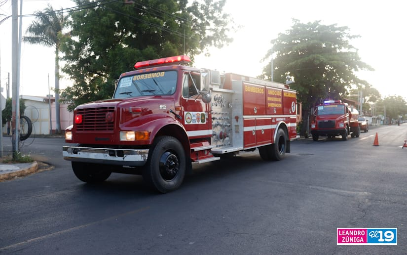 Salen camiones que estarán en la nueva Estación de Bomberos en Nandasmo