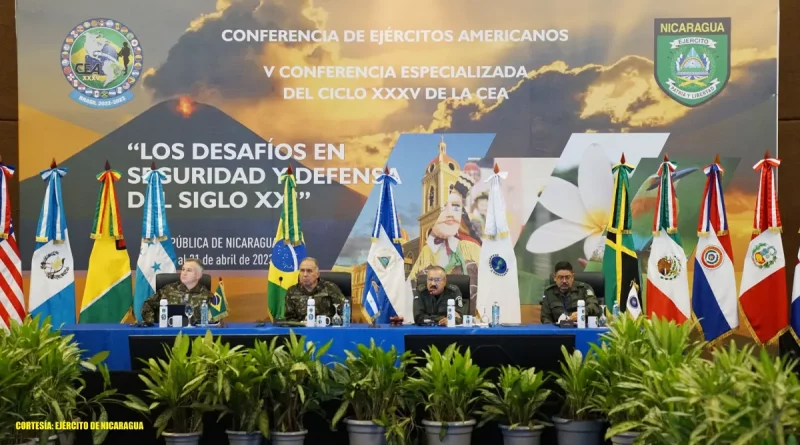 Ejército de Nicaragua asumió la Presidencia de la V Conferencia Especializada Ciclo XXXV de la Conferencia de Ejércitos Americanos