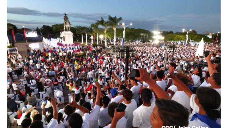 Nicaragua conmemora el 44 Aniversario del Triunfo de la Revolución Popular Sandinista