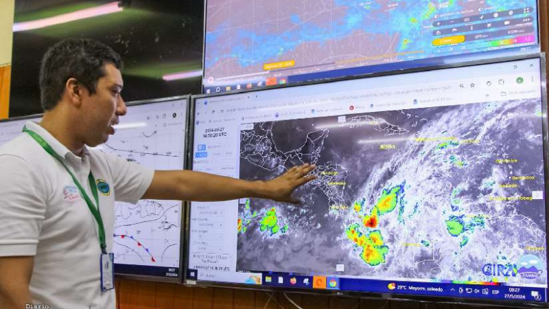 Onda Tropical número 1 ingresará al territorio nicaragüense este miércoles