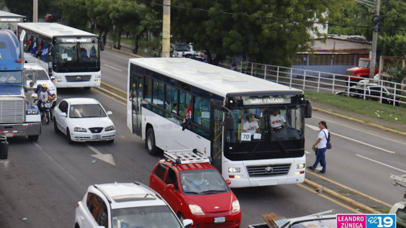 Renuevan totalmente la flota de autobuses urbanos en Managua