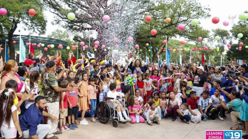 Gobierno de Nicaragua entrega a las familias el renovado e histórico Parque Las Piedrecitas