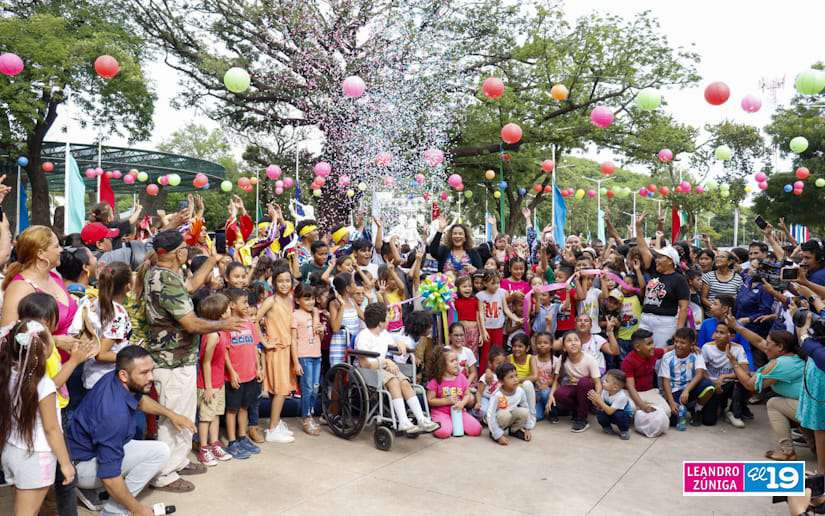 Gobierno de Nicaragua entrega a las familias el renovado e histórico Parque Las Piedrecitas