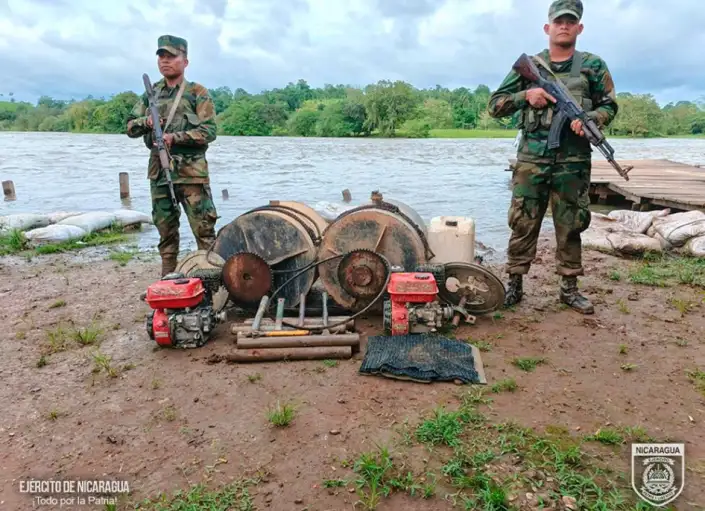 Ejército de Nicaragua retuvo a seis personas que realizaban acciones ilegales en Río San Juan