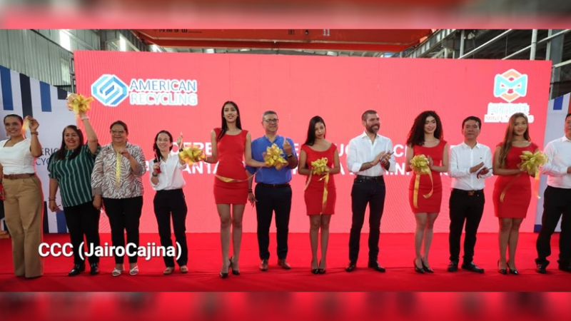 Siderúrgica de Minfu Aceros, la planta más grande de Centroamérica en el acopio de desechos sólidos metalúrgicos inicia operaciones en Nicaragua