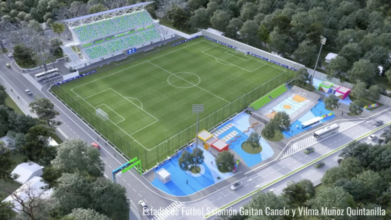 En 2027 se estrenará en Catarina el estadio de fútbol Salomón Gaitán Canelo y Vilma Muñoz Quintanilla