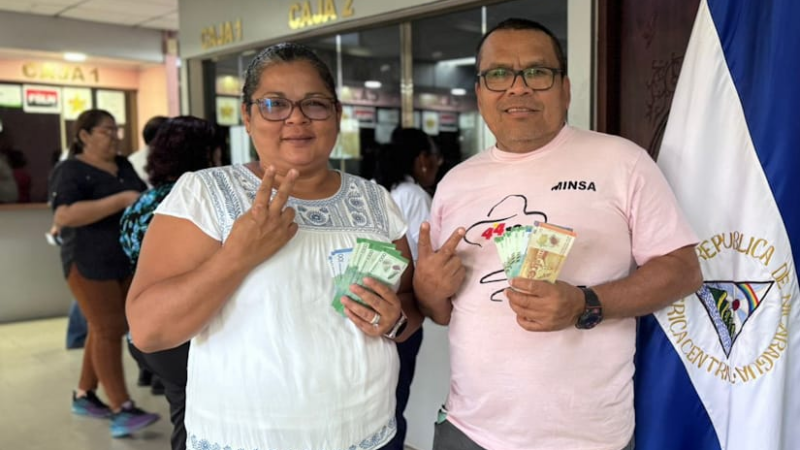 Pago del mes de enero es entregado en tiempo y forma a servidores públicos de Nicaragua