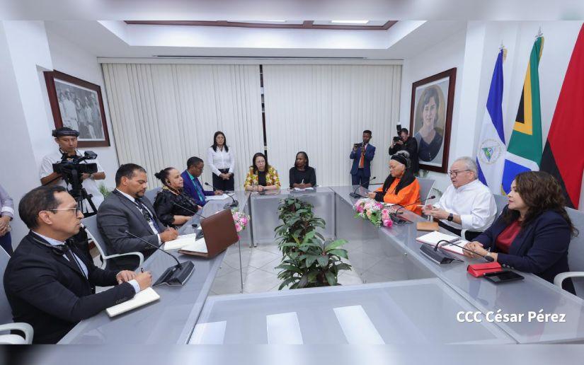 Junta Directiva de la Asamblea Nacional de Nicaragua se reúnen con delegación de la República de Sudáfrica