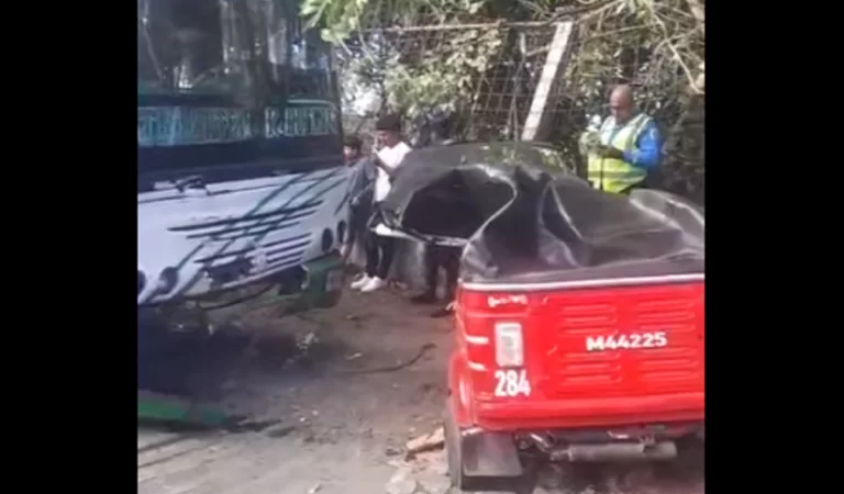 Bus choca mototaxi, causa muerte de niña y deja dos heridos más en carretera a Ticuantepe