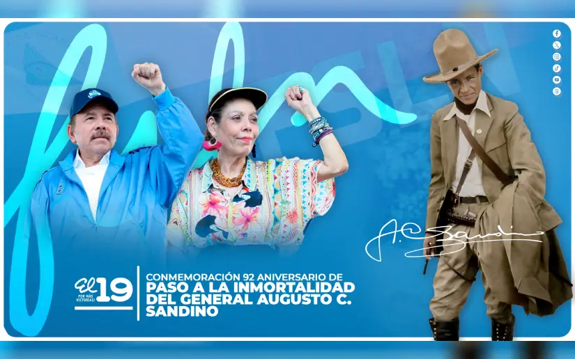 En Vivo: Acto central en conmemoración del 92.º aniversario del tránsito a la inmortalidad del General Sandino