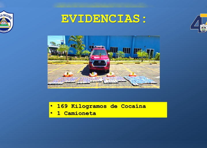 Policía Nacional ocupa 169 kilogramos de cocaína en San Juan del Sur