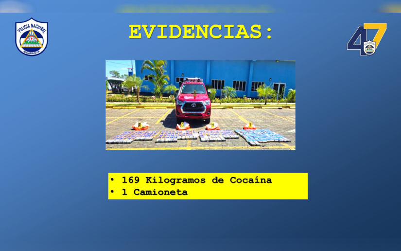 Policía Nacional ocupa 169 kilogramos de cocaína en San Juan del Sur