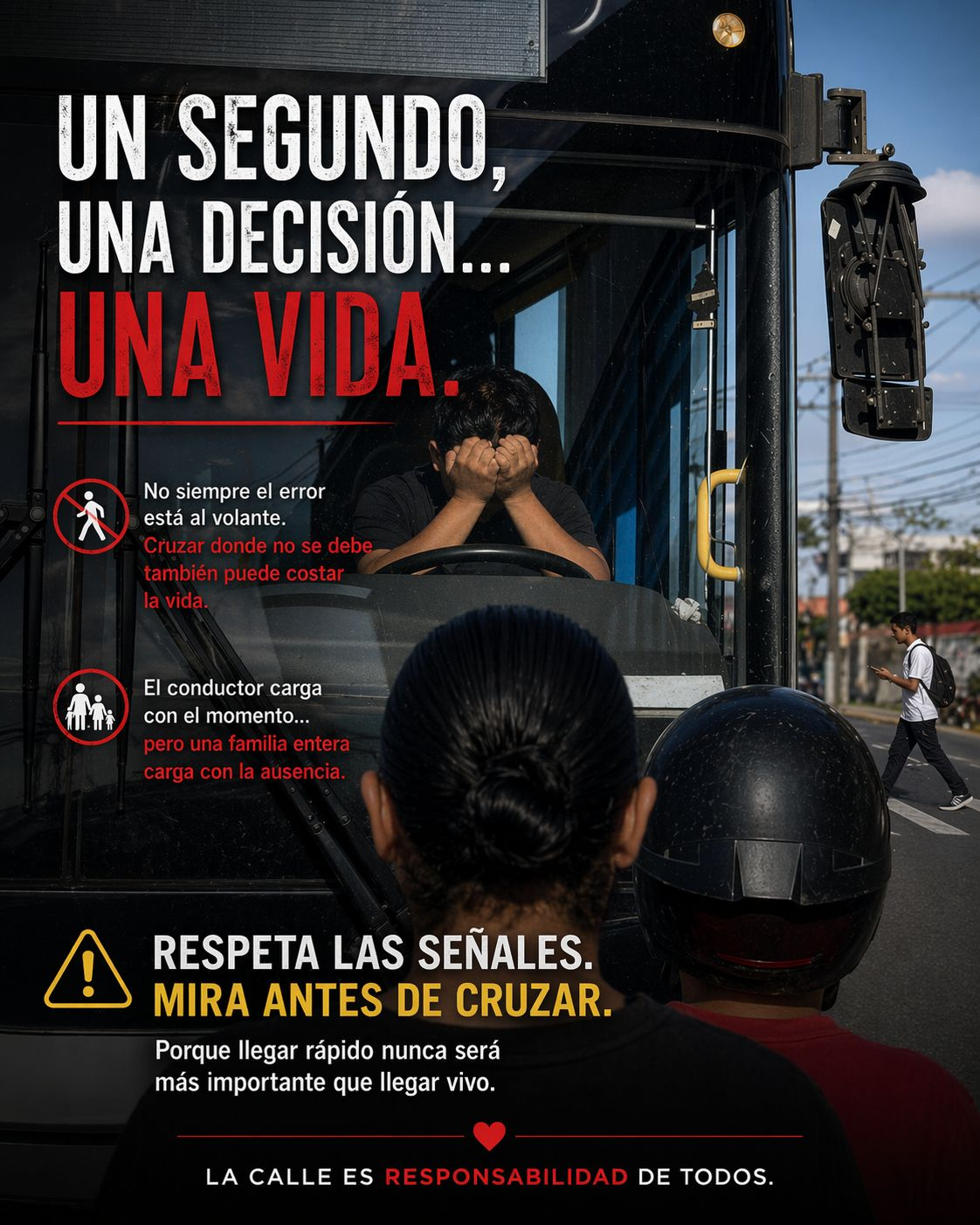 Trágico accidente: mujer fallece atropellada por bus de la ruta 106