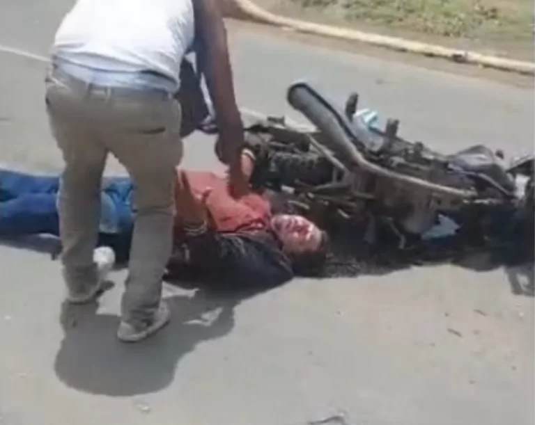 Fallece motociclista tras impactar contra una camioneta en Tipitapa