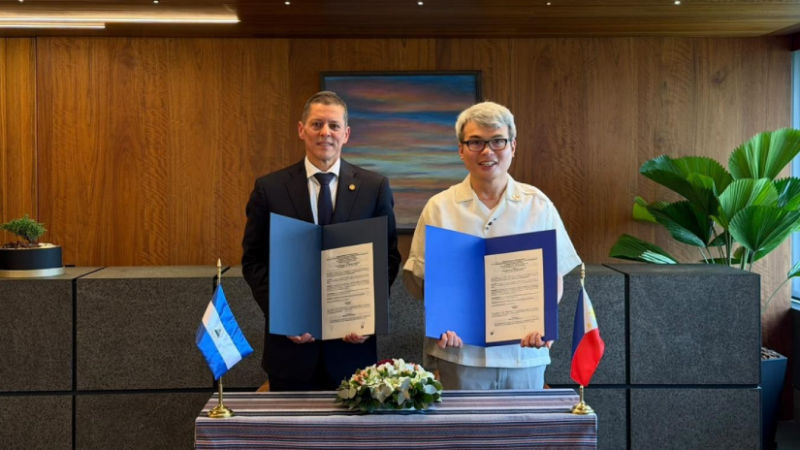 Filipinas y Nicaragua firman su primer acuerdo bilateral