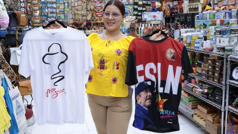 Celebración del 47/19 dinamiza comercio de ropa y accesorios revolucionarios en Managua