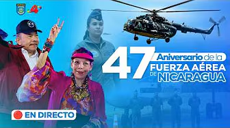 Copresidentes de la República presiden acto del 47.º aniversario de fundación de la Fuerza Aérea y Defensa Antiaérea del Ejército de Nicaragua