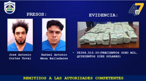 Policía incauta más de medio millón de dólares en Chinandega y León