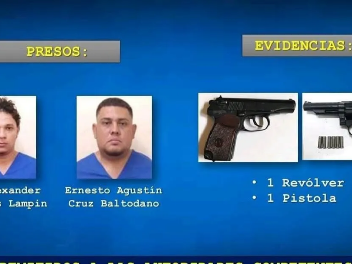 Presentan a autores de doble asesinato de pareja en Nagarote