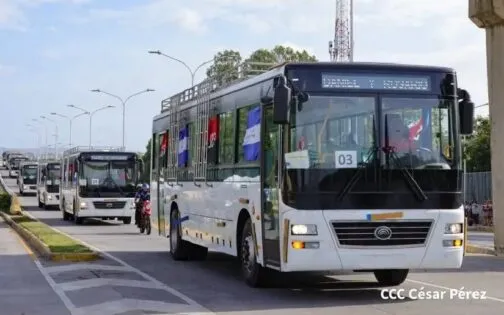 Más de un centenar de autobuses Yutong llegarán a Nicaragua este jueves