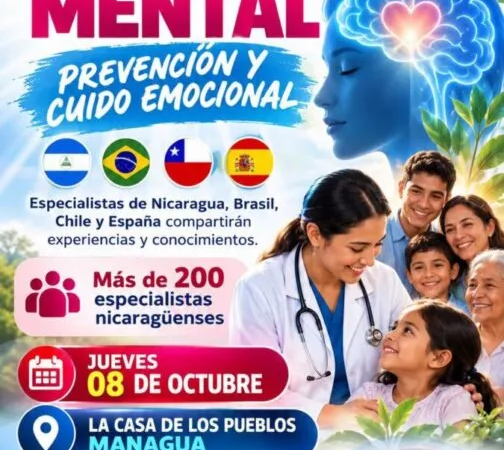 Managua reunirá a 200 especialistas en congreso de salud mental