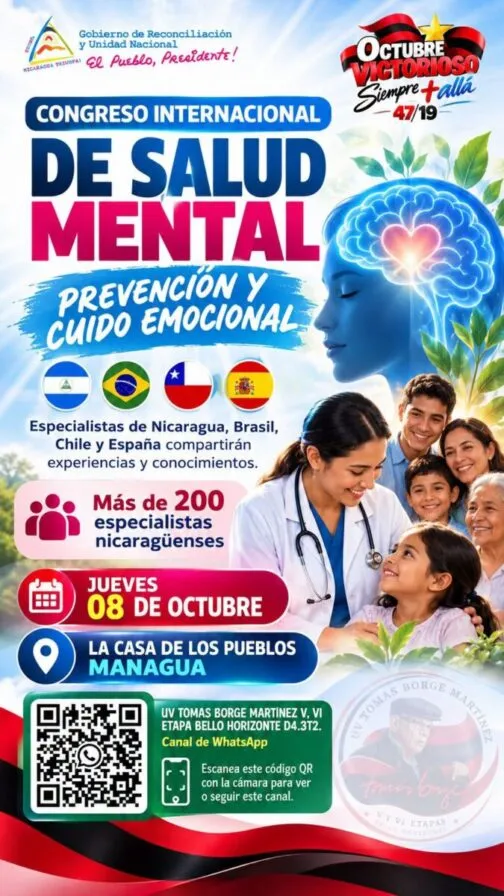 Managua reunirá a 200 especialistas en congreso de salud mental